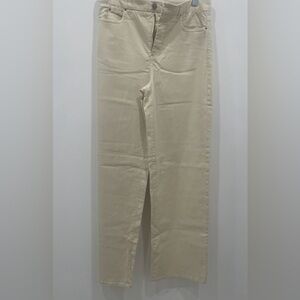 ECRU The Mitchell Project Women’s Jeans Size 4 Ivory Color Chino Cotton Blend